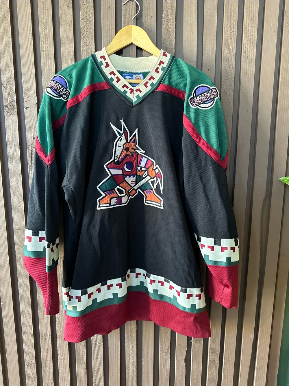 Phoenix Coyotes Vintage Kachina Starter NHL Hockey Jersey Mens Large L